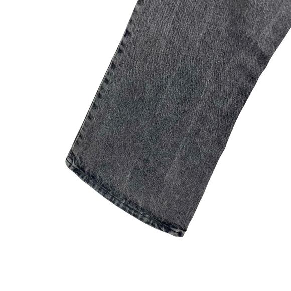 Vintage 90s Bell Bottom Jeans Canyon River Blues Black Stone Wash Denim 32x30 - Picture 10 of 10